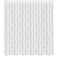 thumbnail image 3 of Ambesonne Tattoo Shower Curtain, Moons Circles Sticks Drawing, 69"Wx84"L, Black White, 3 of 3