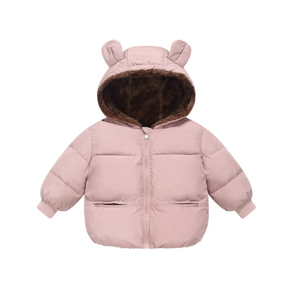 Usaibhir Baby Boys Girls Toddlers Winter Coats Puffer Jacket Hooded Down Snow Jacket Coat Outerwear 1-6T