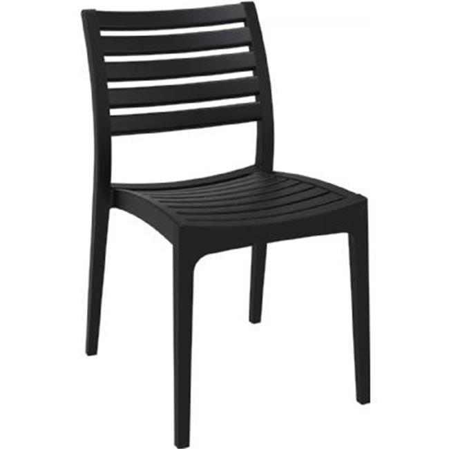Ares Outdoor Dining Chair Black set of 2