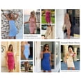 thumbnail image 5 of PRETTYGARDEN Summer Dresses for Women Strapless Off Shoulder Ribbed Knit Bodycon Elegant Classy Trendy Mini Beach Dress, 5 of 8