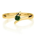 thumbnail image 2 of 1 Carat Round Cut Solitaire Engagement Ring in 10k Yellow Gold, 2 of 2