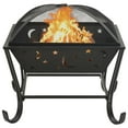 thumbnail image 3 of vidaXL Fire Pit with Poker 24.4" XXL Steel, 3 of 7