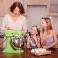 thumbnail image 3 of Teupoa 5QT Stainless Steel Mixer Bowl with Handle for KitchenAid Tilt-Head Stand Mixer, Compatible with Tilt-Head 4.5–5 Qt Models – Fits K45, K45SS, KSM75, KSM150, KSM95, 3 of 8