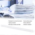 thumbnail image 3 of 20Pcs Spiral Binding Coils 30 Sheet ABS Plastic Spiral Binding Spines for Stationery Work White, 3 of 5