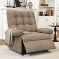 thumbnail image 2 of UHOMEPRO Modern Recliner Chair for Adults, Overstuffed Fabric Armchair with Adjustable Backrest & Footrest, Comfy Lounge Chair with Side Pocket for Living Room Bedroom Home Theater, 2 of 10