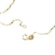 thumbnail image 5 of Dije inicial Ametrinaa con Zirconias y Cadena de Grano de Café Oro Italiano Solido 10k dorado W, 5 of 6
