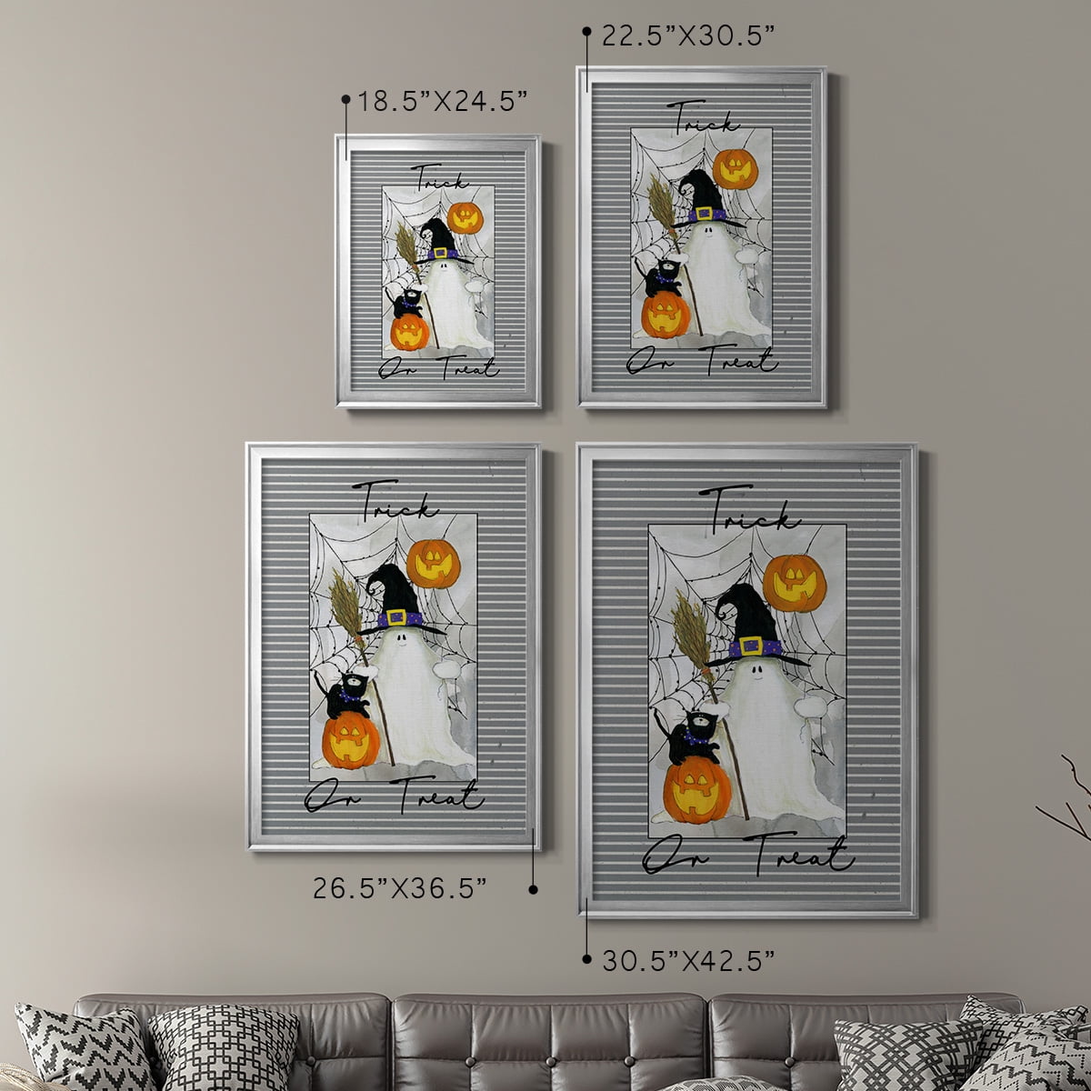 Trick or Treat Ghost Premium Classic Framed Print - Ready to Hang