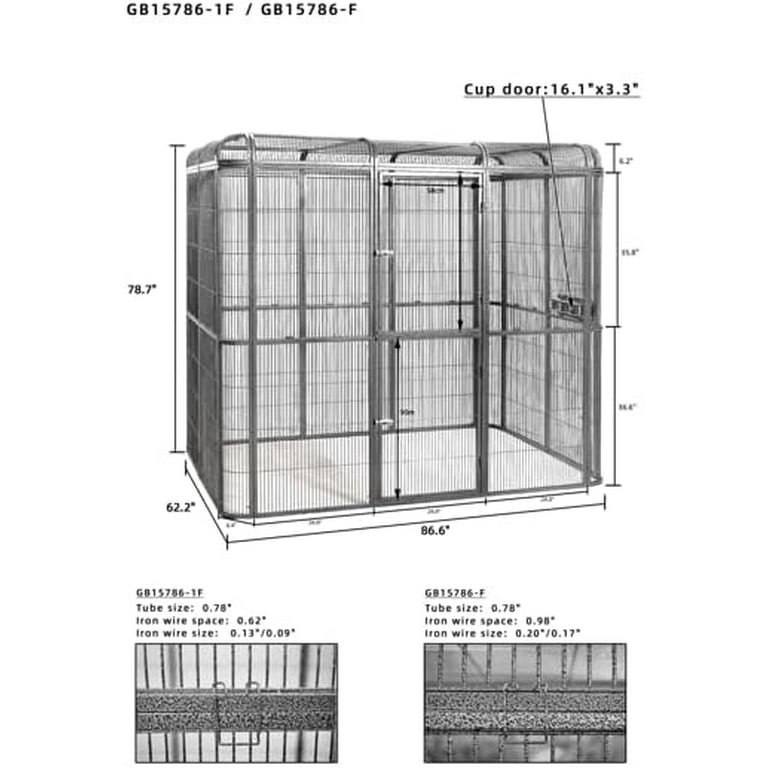 Seny Huge Walk-in Bird Aviary Cage Parrot Macaw Reptile Dog Seny Huge Walk-in Bird Aviary Cage Parrot Macaw Reptile Dog