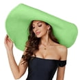 thumbnail image 2 of Sombrero de sol con flores y hojas anchas para mujer - Gorra de playa para despedida de soltera, ligera, transpirable y con protección UV, primavera-otoño, talla única, 2 of 4