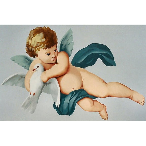 Loving Cherub (Small) Wall Stencil by Jeff Raum