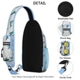 thumbnail image 3 of Crossbody Sling Backpack for Women Men Unique Dolphin Print Shoulder Sling Crossbody Casual Chest Bag for Travel Sports Running Hiking, 3 of 6