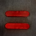 thumbnail image 1 of Oval Reflective Plate E-mark Certified Adhesive Reflective Plate Retro Reflector 2PCS Red, 1 of 8