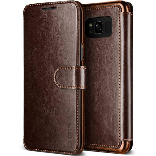 Vrs Design Galaxy S8 Case Layered Dandy Drop Protection Cover Classy Slim Premium Pu Leather Wallet Dark Brown Id Credit Card Slot Holder For Com - Leather Galaxy S8 Case Vrs Design Galaxy S8 Case Layered Dandy Drop Protection Cover Classy Slim Premium Pu Leather Wallet Dark Brown Id Credit Card Slot Holder For Com - Leather Galaxy S8 Case
