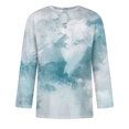 thumbnail image 4 of Men'S Round Neck Three-Quarters Sleeve Top Casual Fashion T-Shirt 3XL, 4 of 5