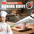 thumbnail image 2 of Knife Recommended By A Chef -Japanese Premium Knife, 5.91'' Super Sharp German High-Carbon Stainless Steel Boning Knifes with Eather Sheath for Home, Camping (1) (Boning knife), 2 of 10
