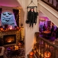 thumbnail image 5 of AZXY Hanging Cage Skeleton Ghost Halloween Decorations, Halloween Yard Decor Halloween Outdoor Decor, Halloween Skeletons Decor For Front Porch Lawn Party, Spooky Hanging Wall Ornament Supplies, 5 of 6
