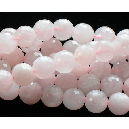 4mm Rose Quartz Faceted Round Beads Genuine Gemstone Natural Jewelry Making