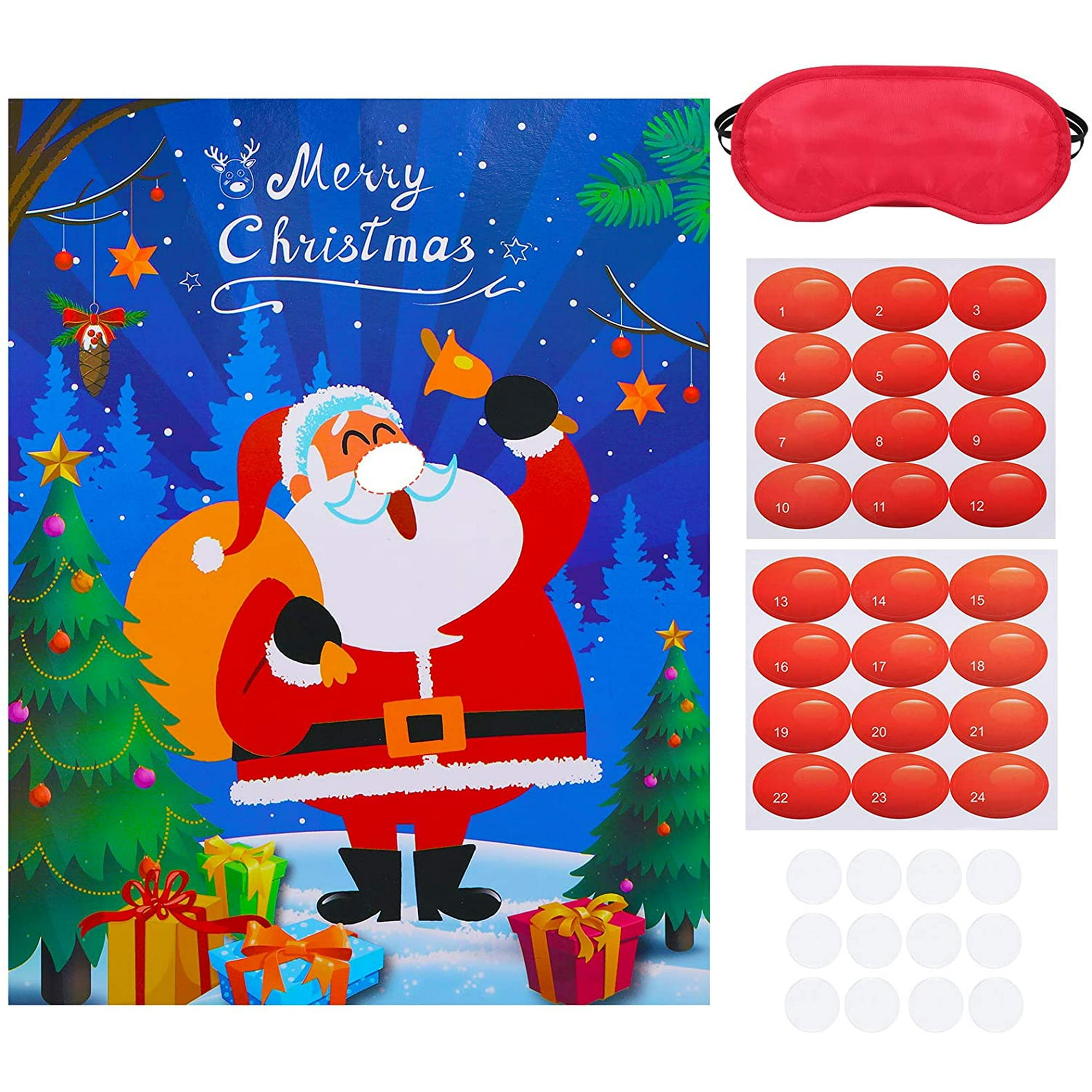 SKYLETY Christmas Party Games Pin the Nose Game on Santa Claus Fun Xmas Blindfold Party Games for Family Friends Christmas Party Favors Supplies-- | Walmart Canada SKYLETY Christmas Party Games Pin the Nose Game on Santa Claus Fun Xmas Blindfold Party Games for Family Friends Christmas Party Favors Supplies-- | Walmart Canada