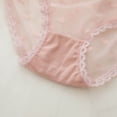 thumbnail image 4 of Bragas japonesas de cintura media para mujer, bragas femeninas de encaje con lazo, malla de algodón con entrepierna, 4 of 4