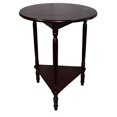 thumbnail image 2 of 25" Tall Adjustable Wooden End Table, Round Top with Cherry finish, 2 of 4