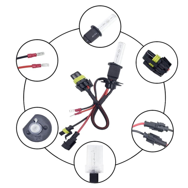 Lámpara de bombillas de xenón HID perfecl 3600LM 55W con balastro 6000K