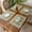 Green #5, variant on Thick Linen Placemats with Tassel | Insulated Table Mat for Dining | Set of 1 | White, Pink, Green, Blue, Khaki | 12.99 x 17.72 Inch Washable Cloth Placemat