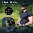 thumbnail image 3 of VIVISTAR Smart Watch 1.96"Full Touch for Android and iPhone Bluetooth Call 300mAh Battery Capacity Smartwatches with Fitness Tracker 100+ Sports Modes Waterproof Wrist Watch for Men Women（Silver）, 3 of 10