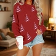 thumbnail image 2 of Winter Saving Talove Long Sleeve Shirts for Women Funny Graphic Sweatshirt Women Fall Clothes Holiday Party Family Matching Tops Womens Tops Plus Size Christmas Shirts, 2 of 4