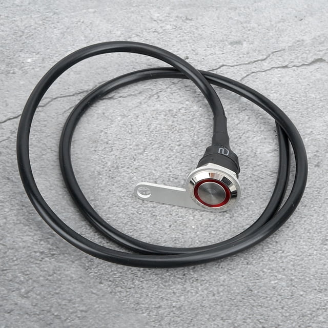 Motorcycle Switch Handlebar Button Switch Switch Modification Motorcycle Switch With Button Reset Indicator Light 12V Stainless Steel Modification Accessories