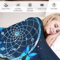 thumbnail image 4 of Butterfly Blanket Dream Catcher Butterfly Throw Blanket Gifts for Dream Catcher Lovers Blue Butterfly Dream Catcher Blanket Gifts for Girls Kids Women Soft Warm Cozy Flannel Blanket 50"x60", 4 of 6