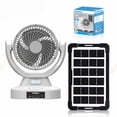 thumbnail image 3 of Ventilador Solar Recargable 8" Cargador De Celular Foco y Panel Solar Moreka FS-134, 3 of 6