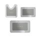 thumbnail image 3 of 3 Piece Bathroom Toilet Mat Set Super Absorbent Dry Washable Non Slip Backing For Safe And Easy Cleaning Perfects For Any Home Hotel Shower Room, 3 of 6