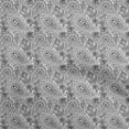 thumbnail image 1 of oneOone Viscose Jersey Light Gray Fabric Paisleys Dress Material Fabric Print Fabric By The Yard 60 Inch Wide, 1 of 1