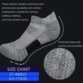 thumbnail image 6 of 3 Pairs Men's Cycling Sport Socks Basketball Running Compression Ankle Sock Black White Anti-slip Bike Bicycle Mtb Cycling Sock (3 Pairs Black,US 7-10 EUR37-44), 6 of 7