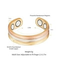 thumbnail image 4 of Wollet Copper Magnetic Ring for Women, 2.3 '',  Gold Plated Copper Ring Valentine's Day Gift for Girlfriend Wife, 4 of 11