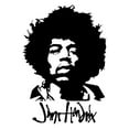 thumbnail image 4 of Jimi Hendrix Decal Sticker - Wall Art Decal 14" x 20" Window Decoration Vinyl Sticker Lettering/International Artist - Music Wall Decor Decals, 4 of 5