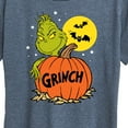 thumbnail image 3 of The Grinch - Grinch And Pumpkin - Women's Short Sleeve Graphic T-Shirt, 3 of 5