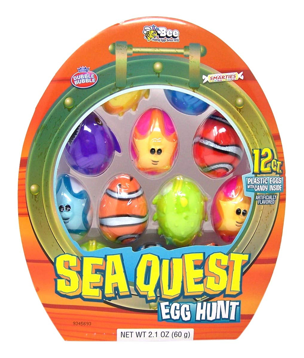Sea Quest Fish Shaped Candy Filled Easter Eggs with Smarties and Dubble