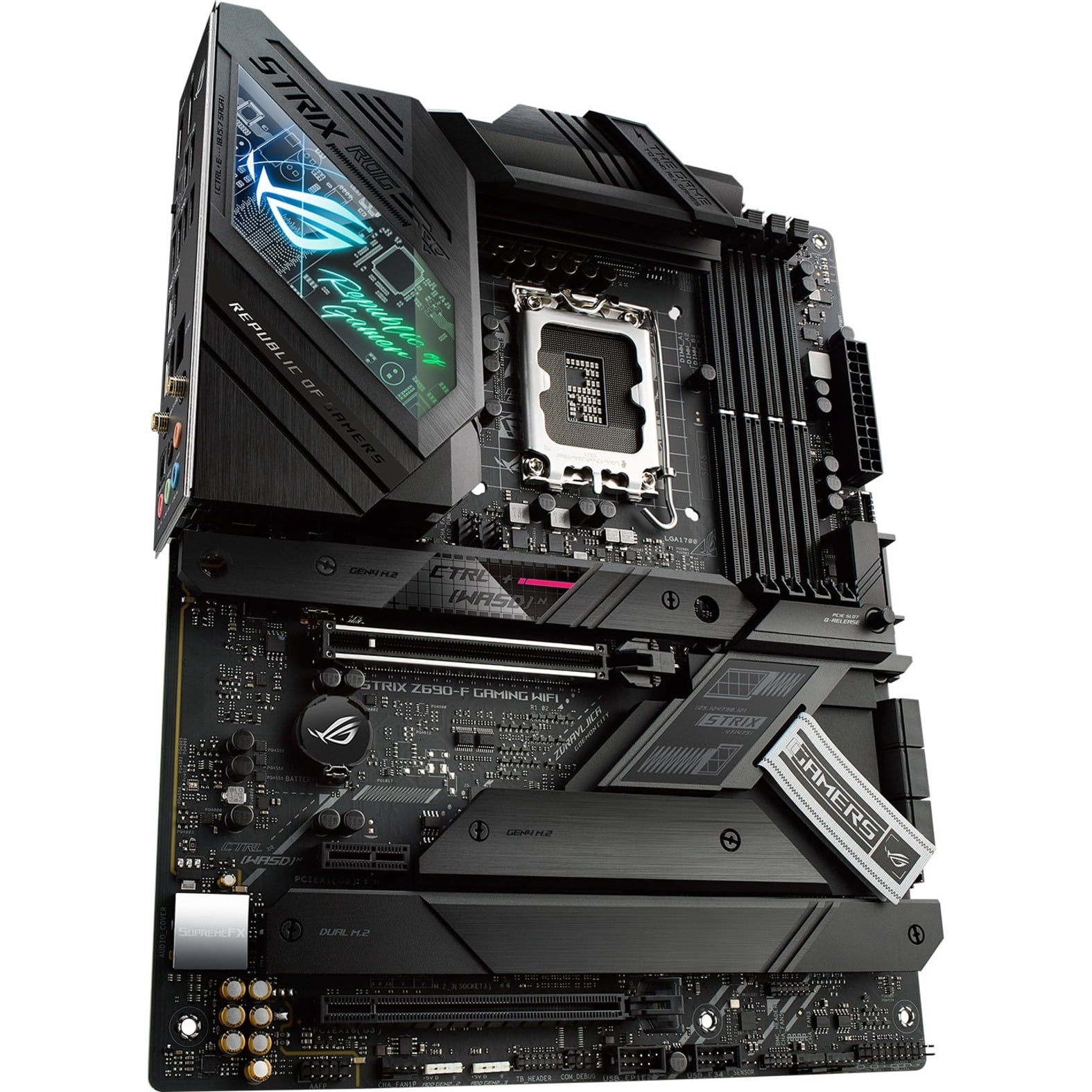Asus ROG Strix Z690-F GAMING WIFI Desktop Motherboard - Intel Chipset - Socket LGA-1700 - Intel Optane Memory Ready - ATX