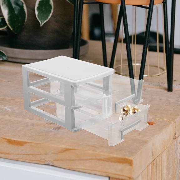 Hemobllo Small Rectangular Desk Organizer with Drawer Storage Box for Nightstand, Compact 1 Set