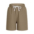 thumbnail image 5 of NAISIBABY Boys Active Shorts (4-15T), with Pockets Drawstring Sports Liner Kids Summer Casual Sport Shorts Khaki 10T, 5 of 9