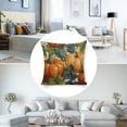 thumbnail image 3 of pumpkins leaveslinen toss pillowcase decoration pillowcase gifting preferred 20x20inch cushion cover sofa pillowcase sofa bedroom living room car, 3 of 8