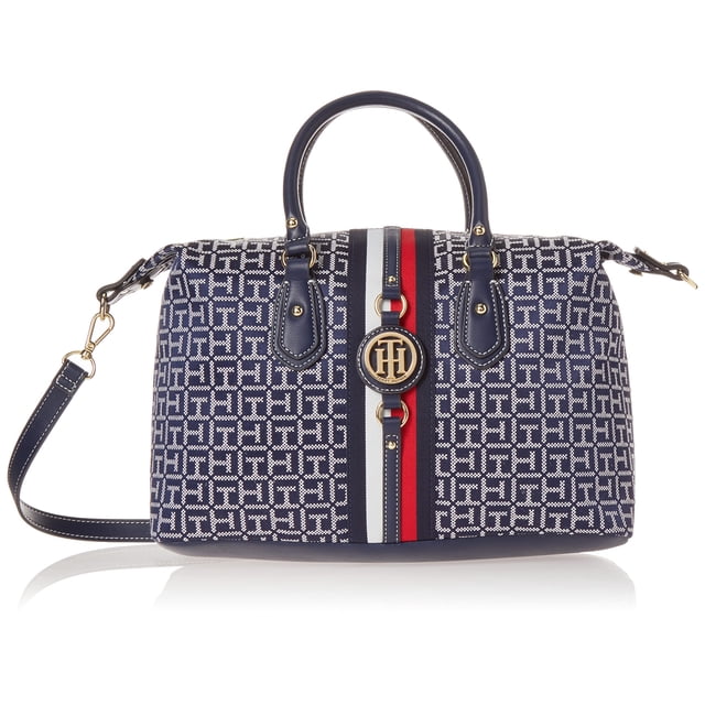 Bolso Satchel Cruzado Jaden Tommy Hilfiger Blanco Marino
