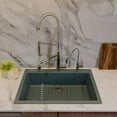 thumbnail image 3 of ALFI brand AB3020DI-T Titanium 30" Drop-In Single Bowl Granite Composite Kitchen Sink, 3 of 11