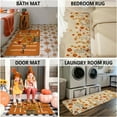 thumbnail image 6 of Faptoena Fall Thanksgiving Kitchen Rugs Set of 2,Home Sweet Home Sunflowers Farmhouse Floor Mats and Rugs Non Skid Washable for Kitchen Home Decor (17""x47""+17""x30""), FKM123, 6 of 7