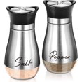 thumbnail image 7 of Salt and Pepper Stainless Steel Seasoning Shaker Glass Kitchen Gadgets Bottom Spice Dispenser Pepper Shaker BBQ Set Kitchen Tool (Pepper), 7 of 7