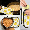 thumbnail image 5 of Yayeee Oven Mitts and Pot Holder Set of 4 Heat Resistant Kitchen Gloves Baking Hot Pad, Yellow Rubber Ducks, 5 of 5