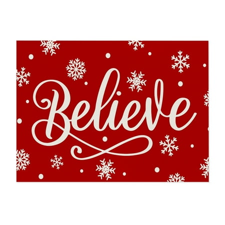 

Kyusrd Christmas Decorations Clearance!Cotton And Linen Placemats Christmas Table Decorations Insulation Mats Kitchen And Dining Room Waterproofs Mats
