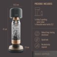 thumbnail image 5 of Mysoda Ruby 2 Máquina de agua con gas - Máquina silenciosa de agua carbonatada de aluminio resistente y duradero y botella de agua de 1 litro - Sin bombona de CO2 - Color negro cobre, 5 of 5