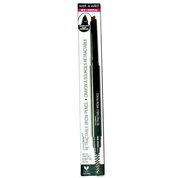 Wet n Wild Ultimate Brow Retractable Eyebrow Pencil, Medium Brown 627A (3 Pack)